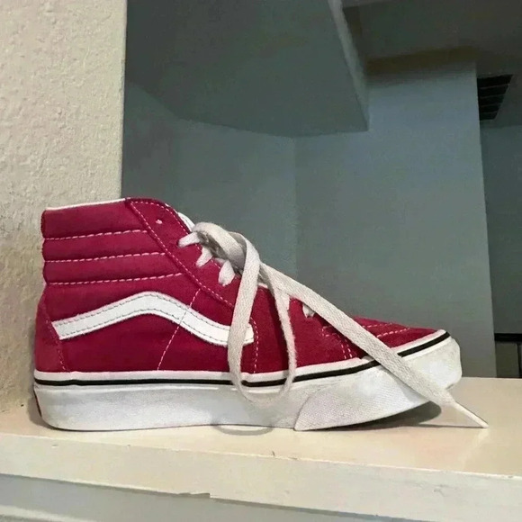 Vans SK8-Hi Top Sz: 1.5Y Youth 751505 Burgundy Maroon Kids Unisex - Picture 5 of 9